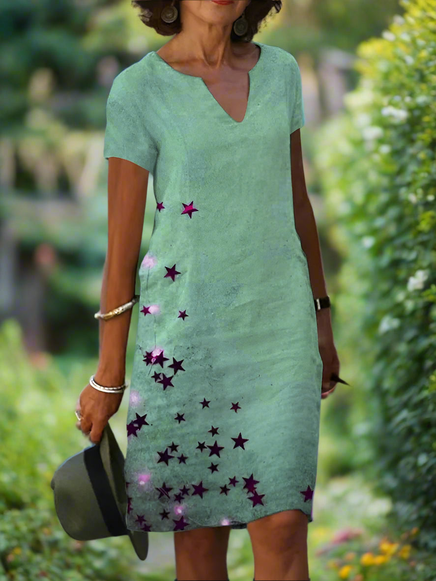 Ellen™ | Graceful V-Line Dress