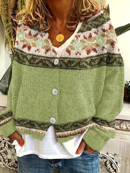 Heloria™ | Boho Chic Patterned Cardigan