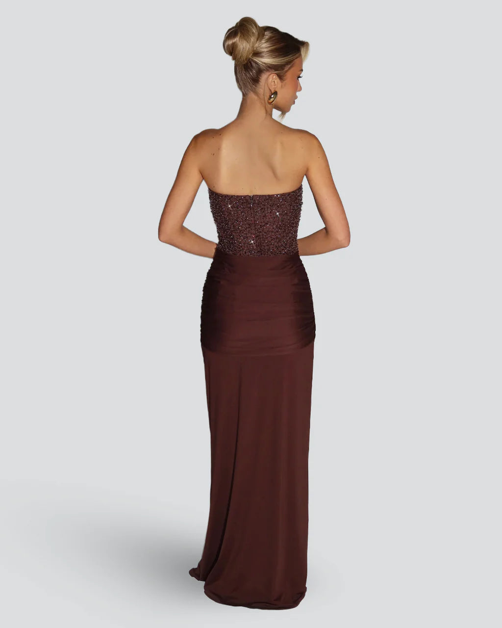  Romy™ | Sequin Strapless Maxi Dress