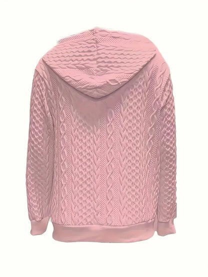 Aeliana™ | Quilted Zip-Up Hoodie