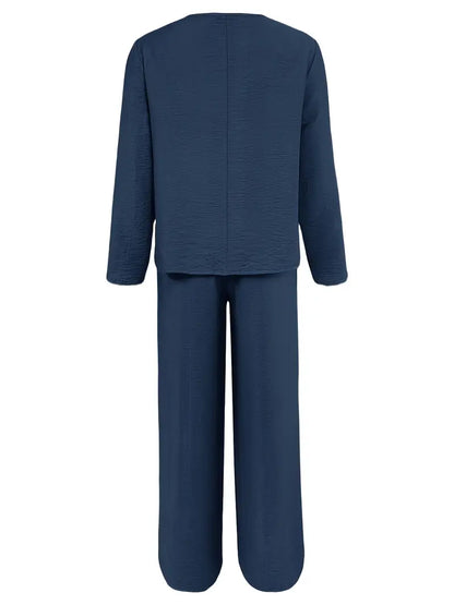 Fidelia™ | Casual Wide-Leg Pantsuit