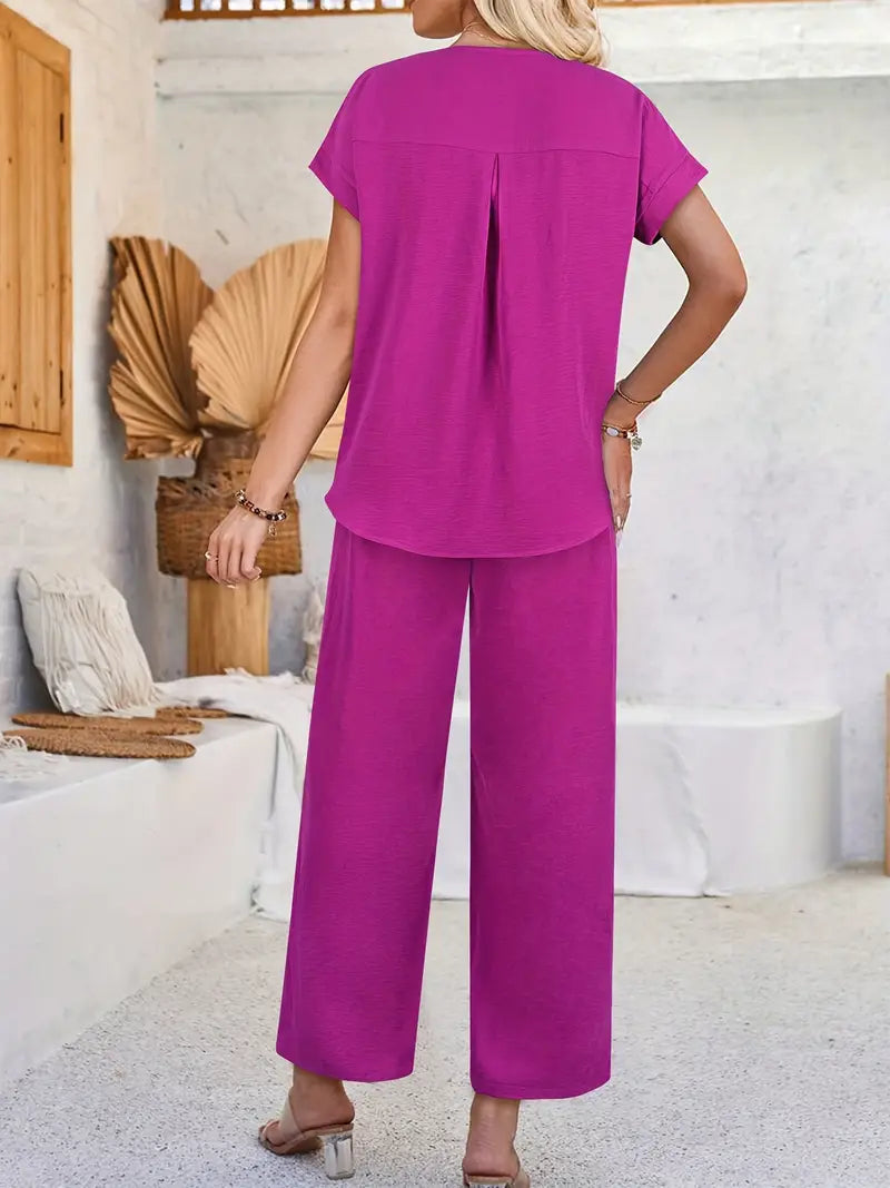 Fieya™ | Vibrant Comfort Two-Piece Set