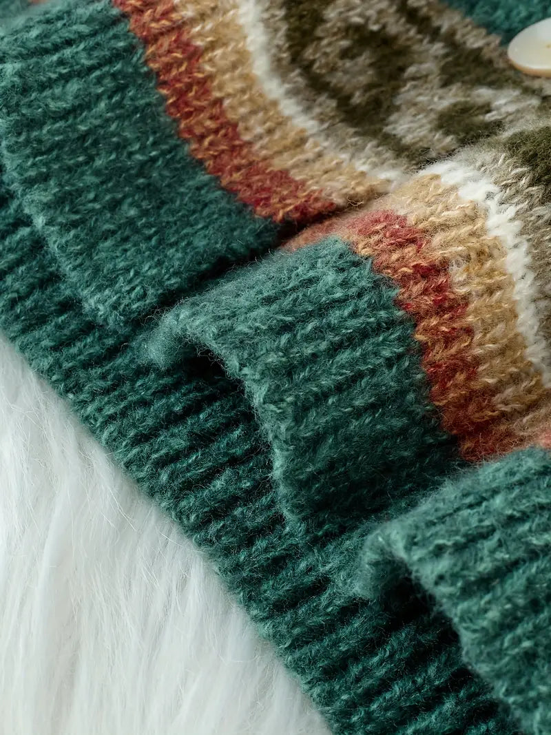 Heloria™ | Boho Chic Patterned Cardigan