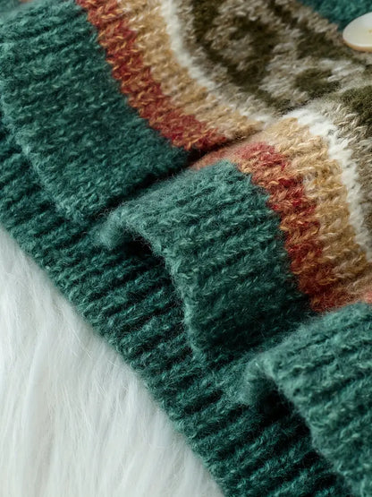 Heloria™ | Boho Chic Patterned Cardigan