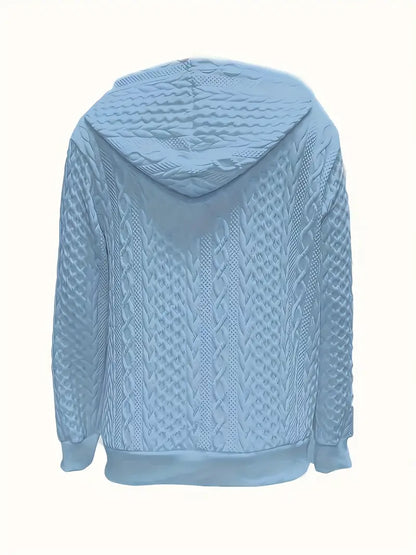 Aeliana™ | Quilted Zip-Up Hoodie
