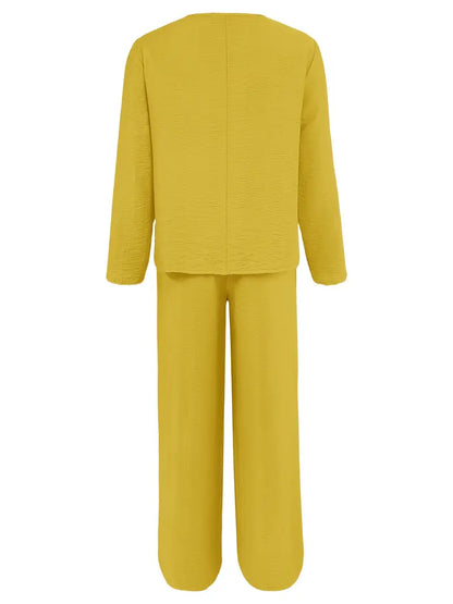 Fidelia™ | Casual Wide-Leg Pantsuit