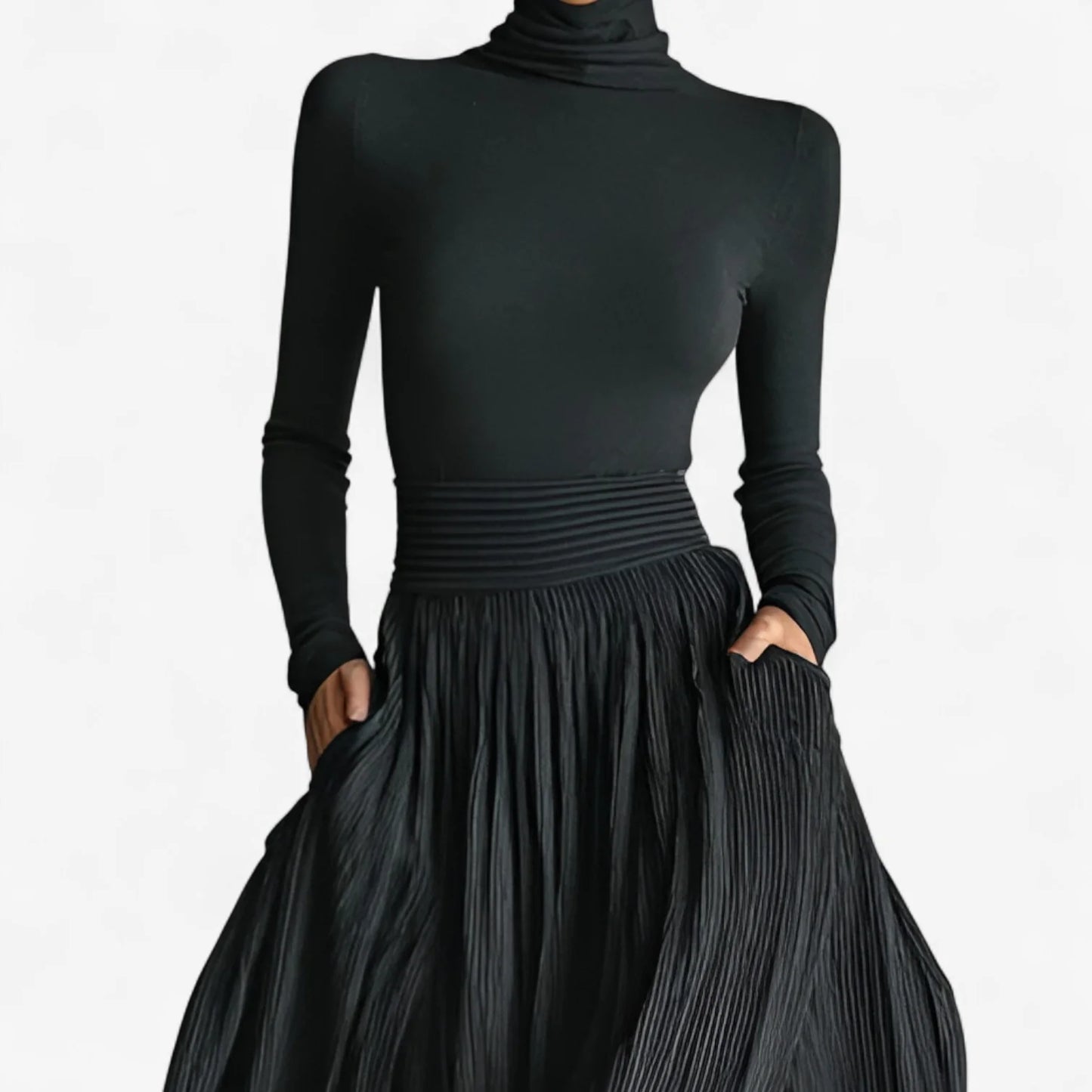 Brienne™ | Elegant Pleated Maxi Dress