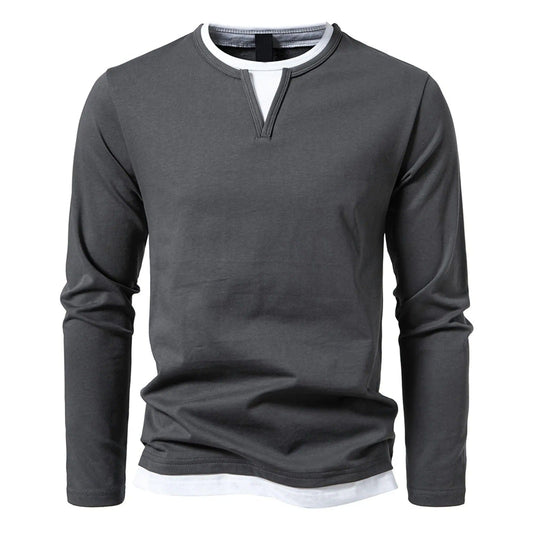 Orestes™ | Henley met lange mouwen