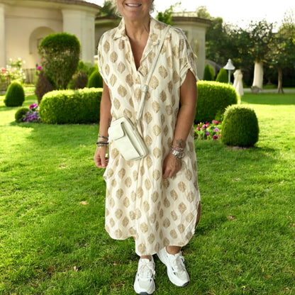 Dini™ | Elegant V-Neck Dress