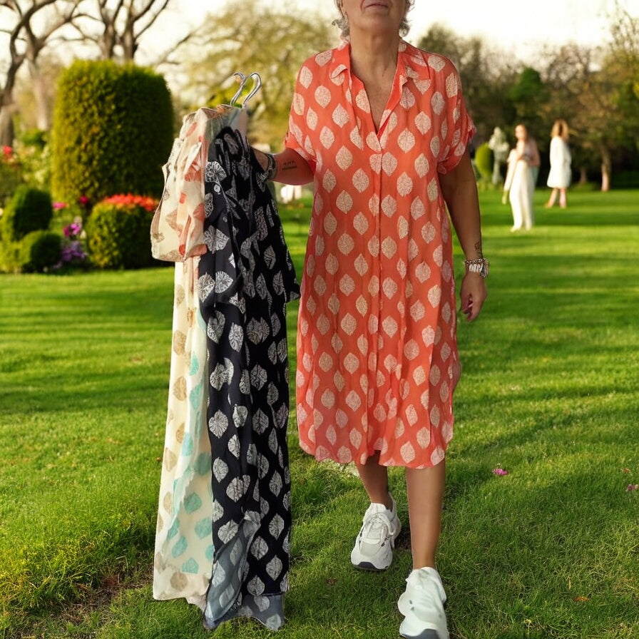 Dini™ | Elegant V-Neck Dress