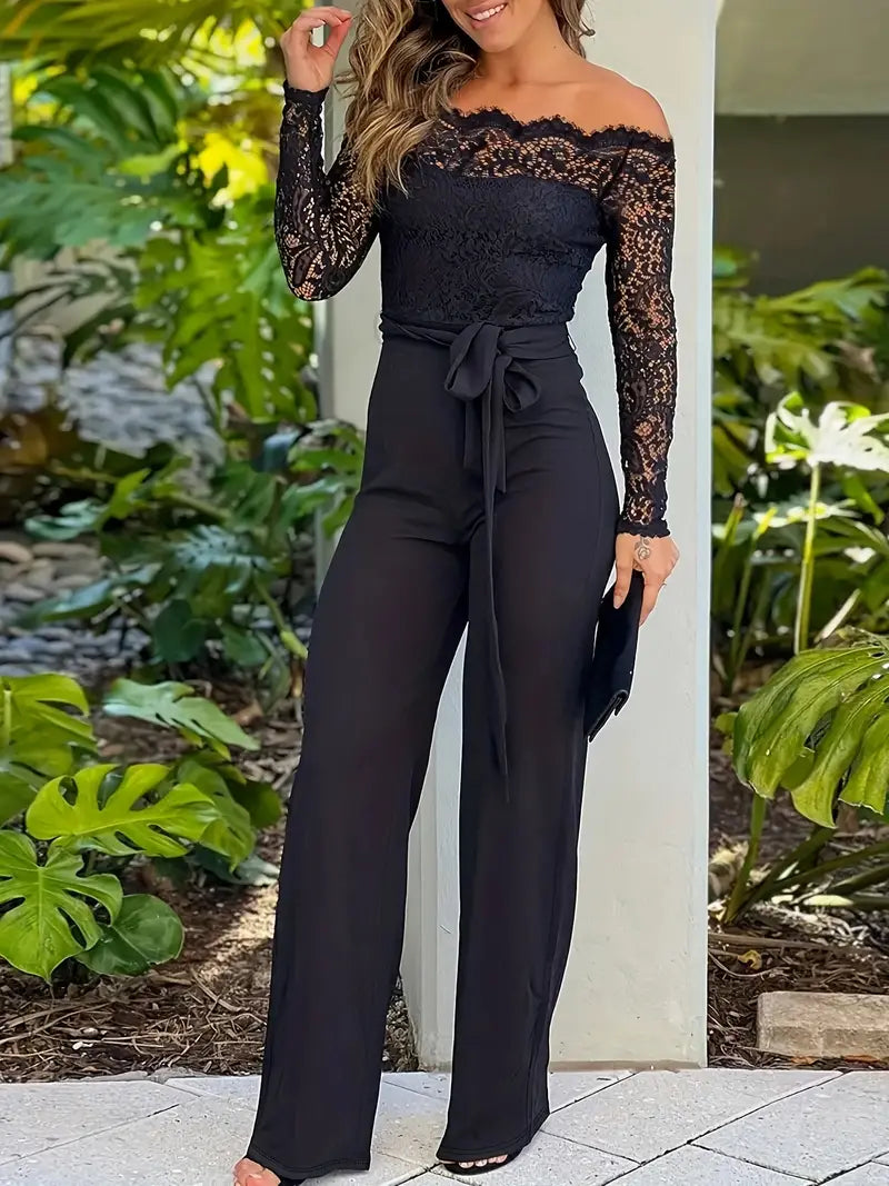 Gabriella™ | Elegant Lace-Up Jumpsuit