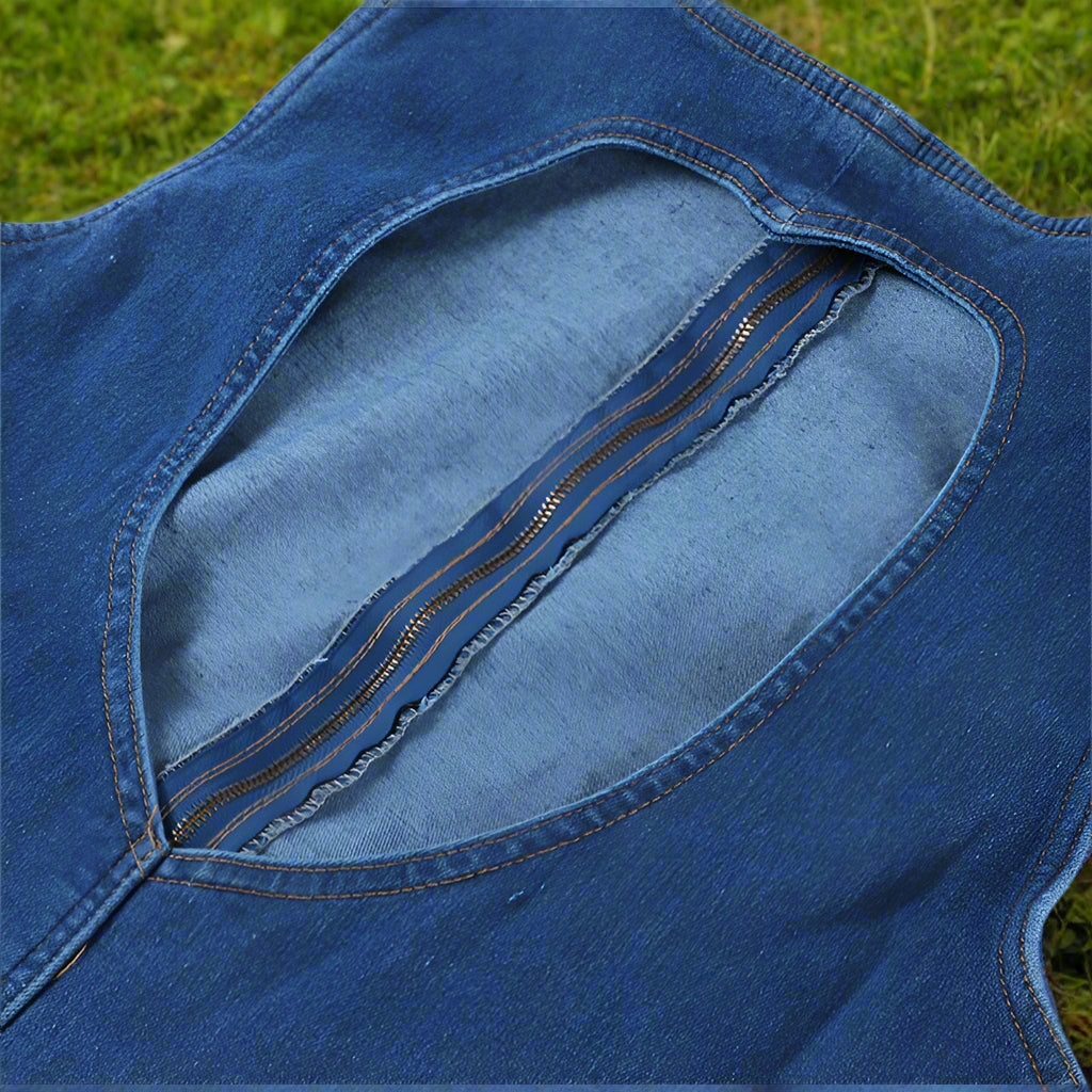 Hofstia™ | Curve-Fit Denim Jumpsuit