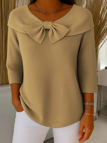 Zoye™ | Knitted Bow Top