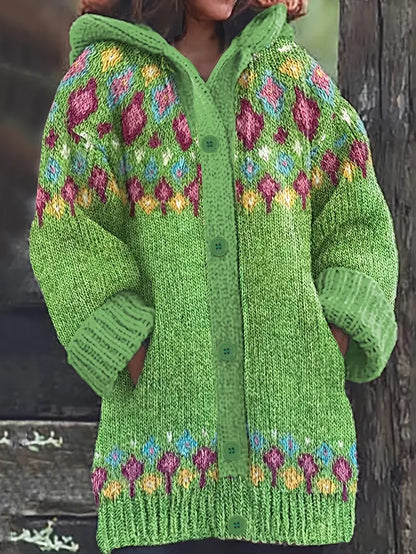 Delira™ | Elegant Hooded Cardigan