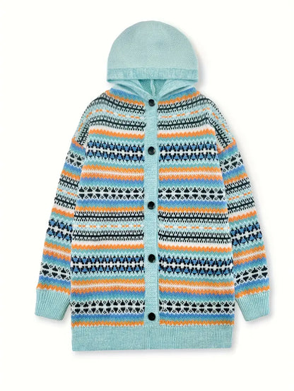 Perlina™ | Elegant Hooded Cardigan