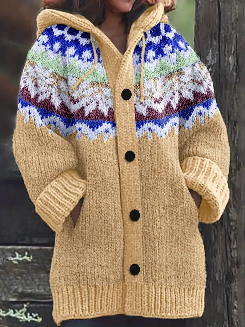 Delira™ | Elegant Hooded Cardigan