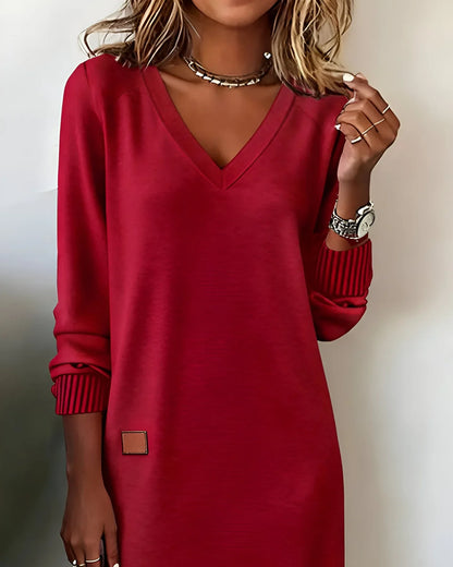 Clarisa™ | Cozy Knit Sweater Dress