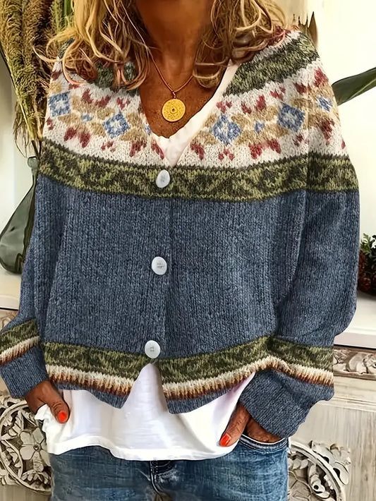 Heloria™ | Boho Chic Patterned Cardigan