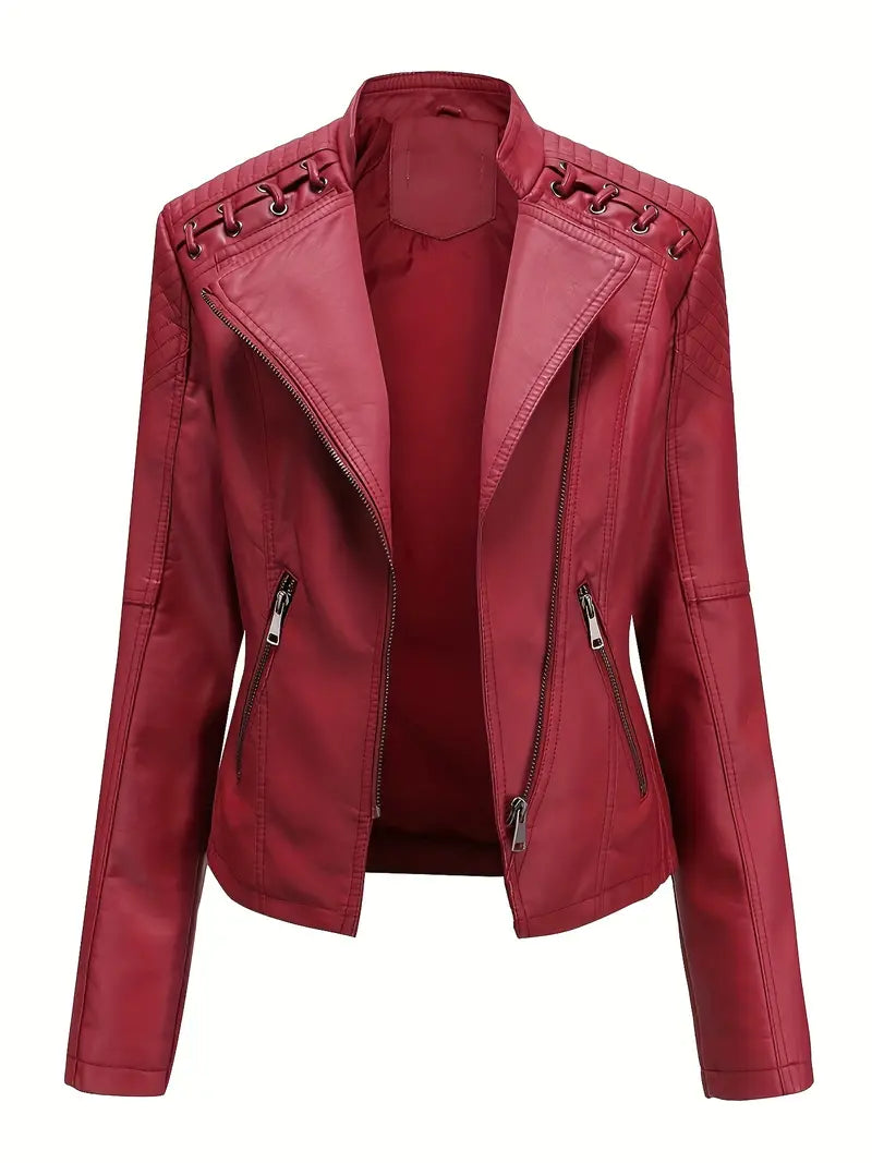 Branna™ | Zippered Biker Jacket