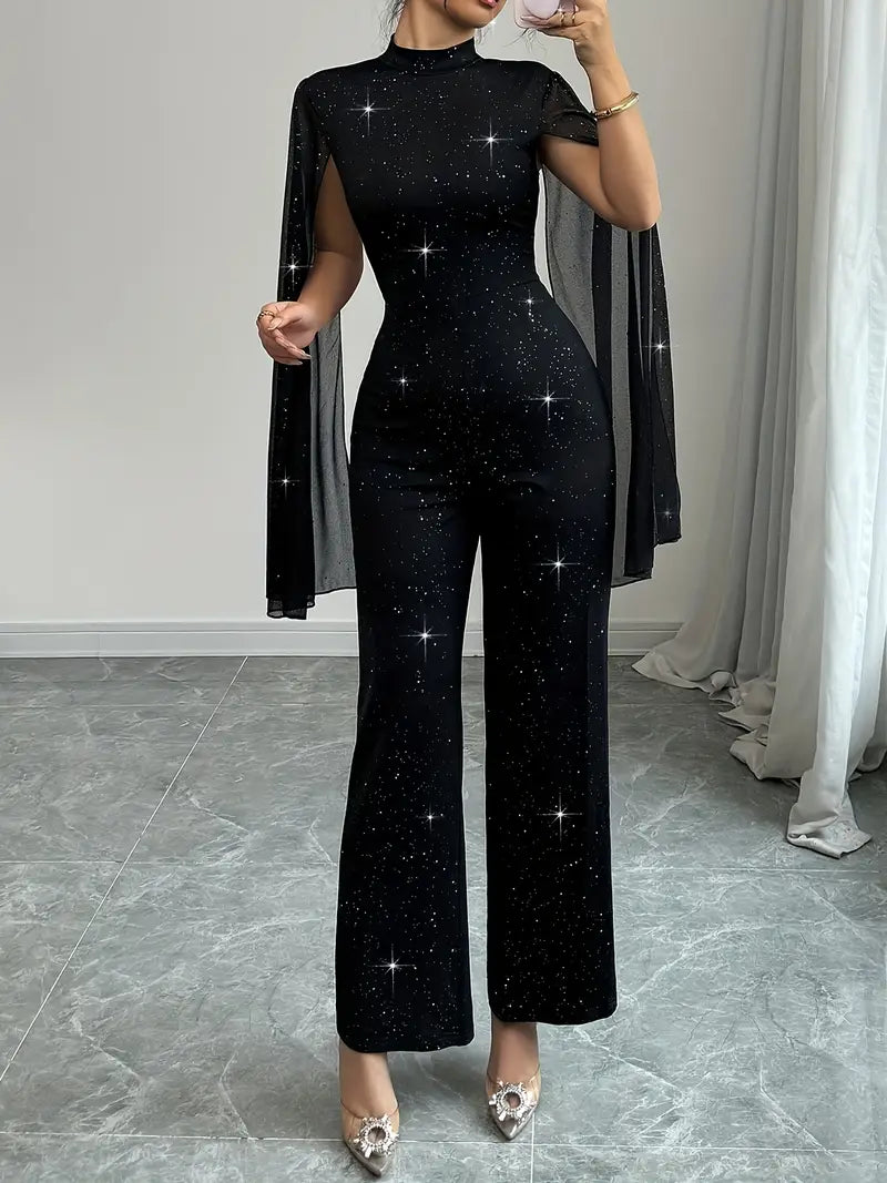 Quiana™ | Elegant High-Neck Jumpsuit