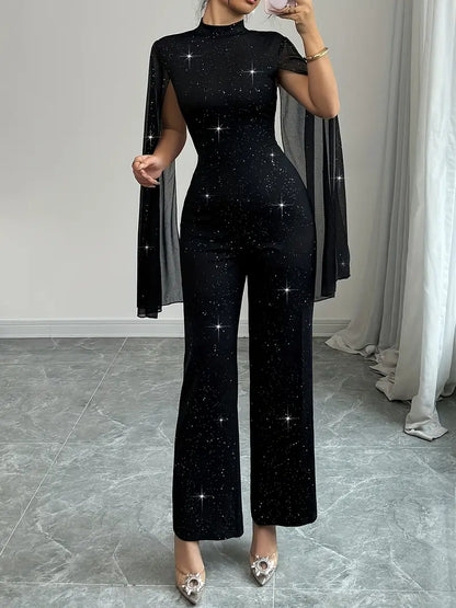 Quiana™ | Elegant High-Neck Jumpsuit