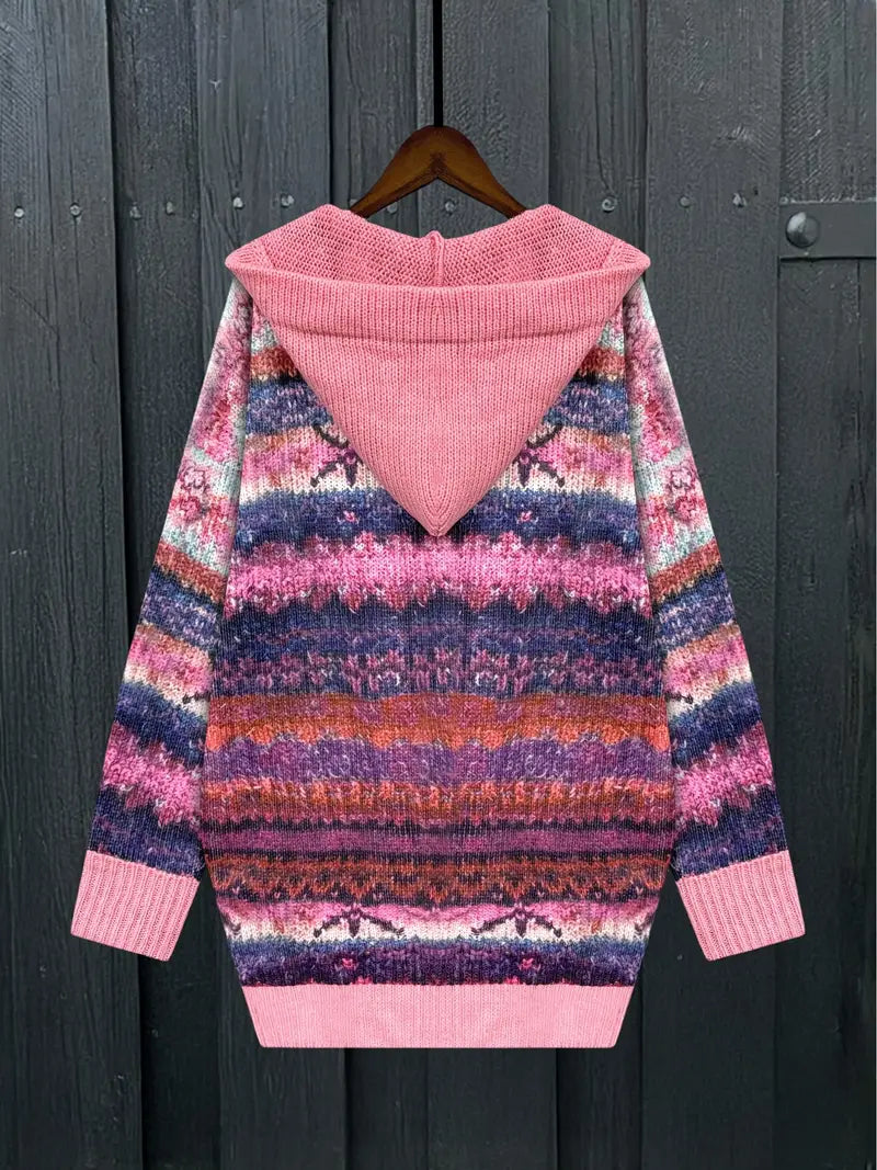 Perlina™ | Elegant Hooded Cardigan