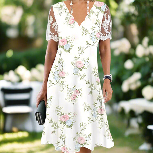 Nimue™ | Soft Bloom Short Dress