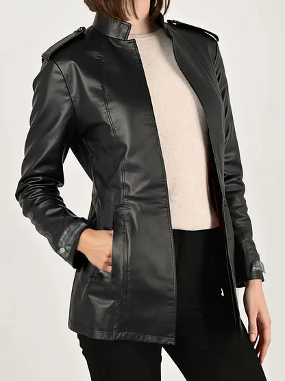 Xylora™ | Elegant Leather Jacket