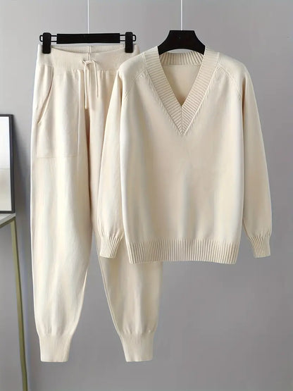Helisent™ | V-Neck Two-Piece Set