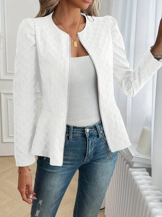 Yvaine™ | Quilted Zip-Up Jacket