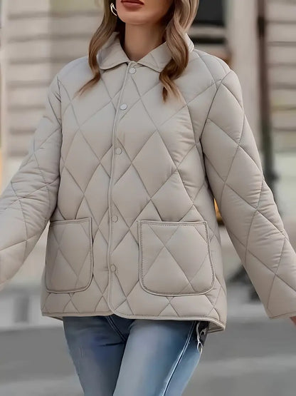Fina™ | Quilted Button Down Jacket