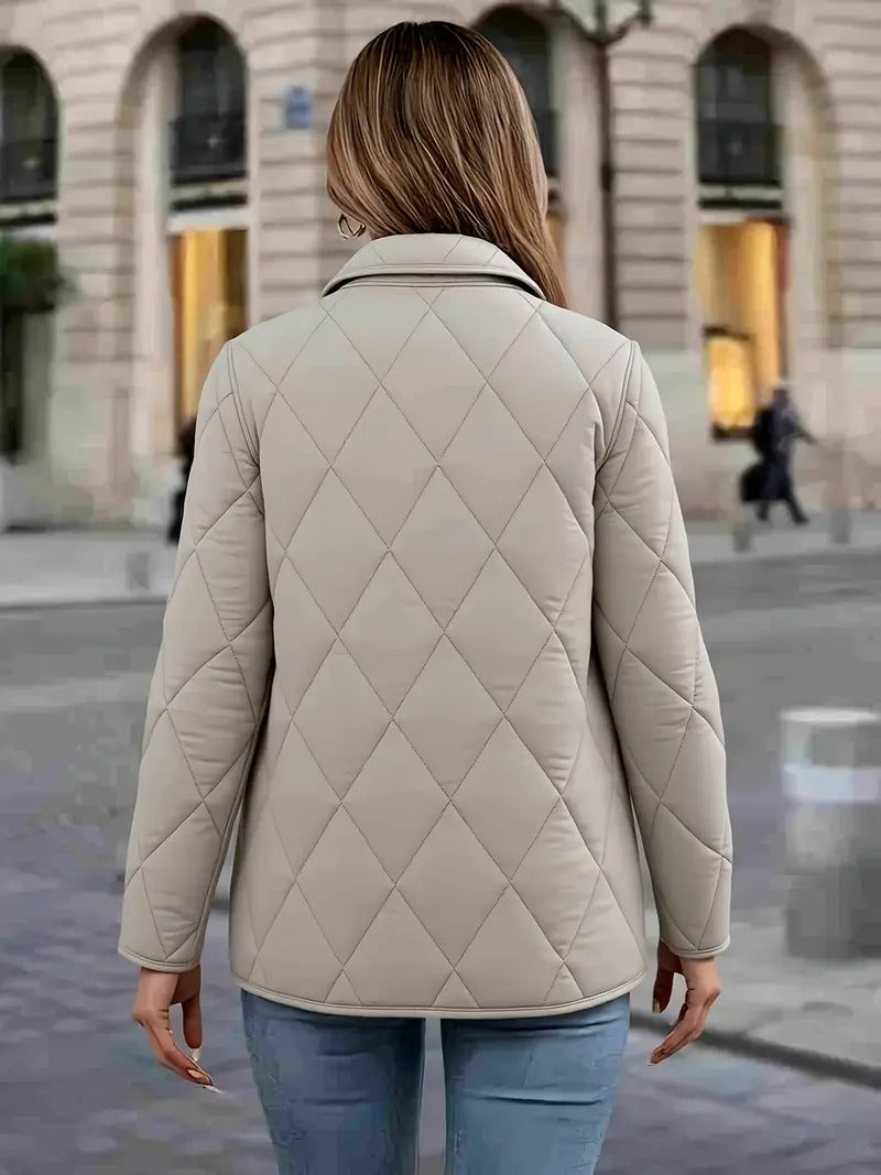 Fina™ | Quilted Button Down Jacket
