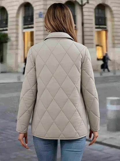 Fina™ | Quilted Button Down Jacket