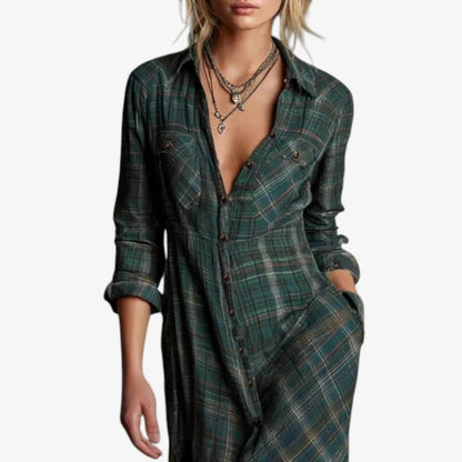 Hattie™ | Casual Checkered Dress