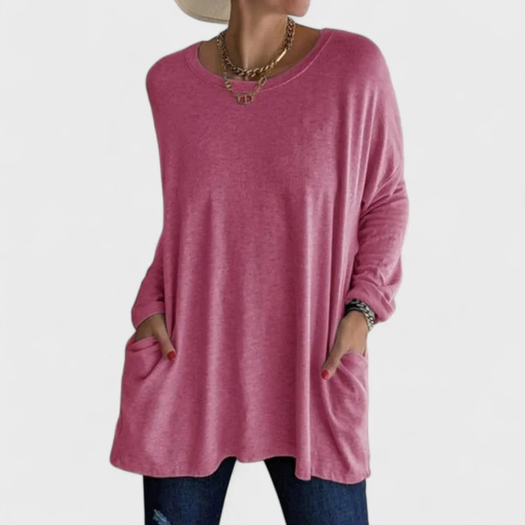 Neva™ | Relaxed Long Sleeve Top