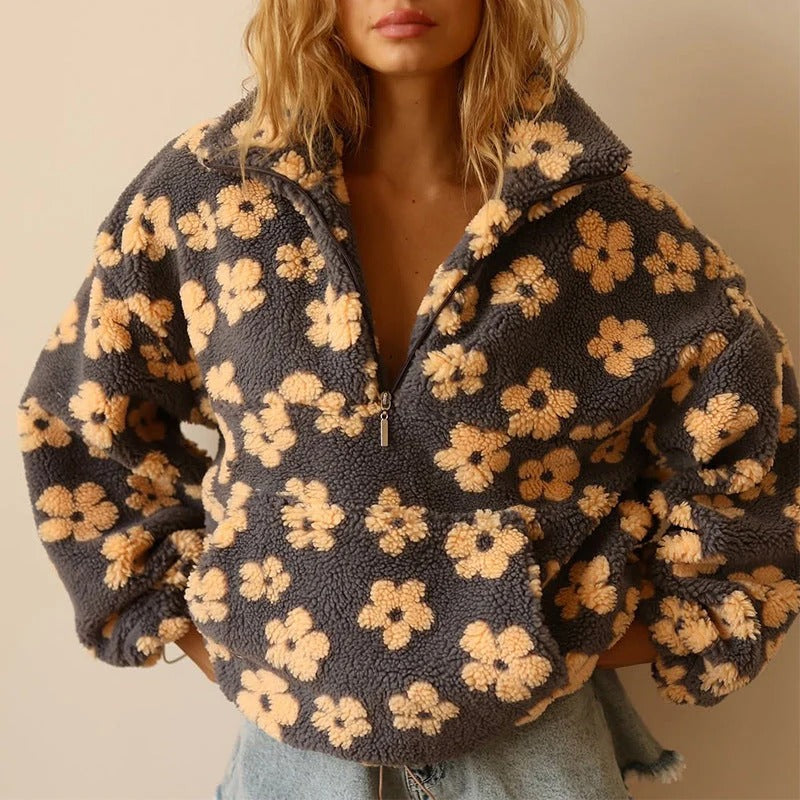 Raya™ | Cozy Floral Pullover