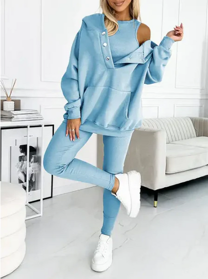Rosina™ | Sporty Vibes Chic Sweater Set