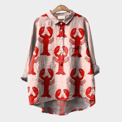 Rosa™ | Elegant Oversized Floral Blouse