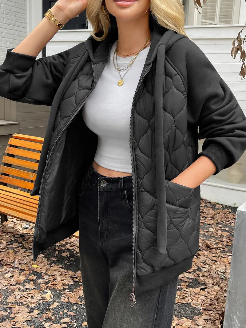 Clora™ | Quilted Hoodie Jacket