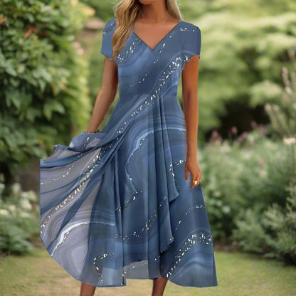 Lilah™ | V-Neck Midi Dress