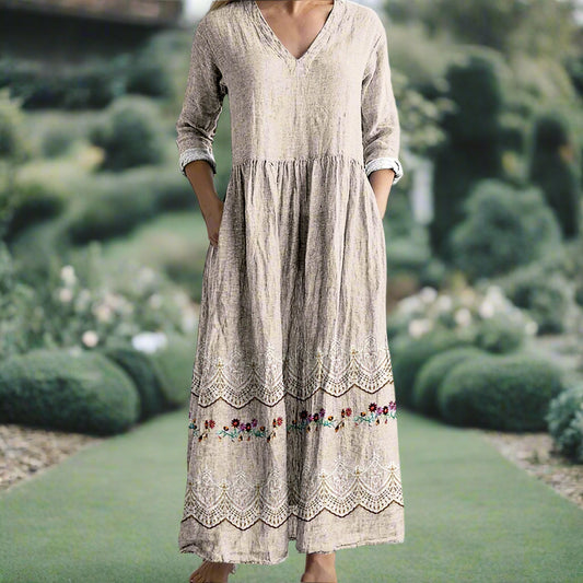 Esme™ | Geometric & Floral Patterned Dress