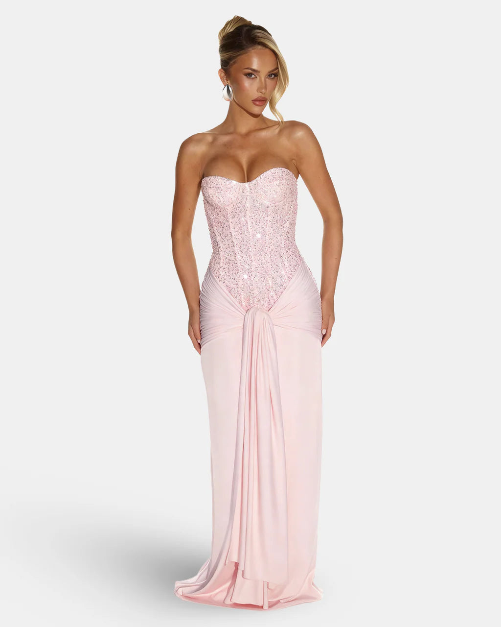  Romy™ | Sequin Strapless Maxi Dress