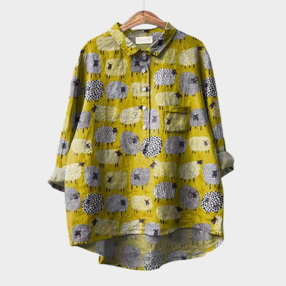 Rosa™ | Elegant Oversized Floral Blouse