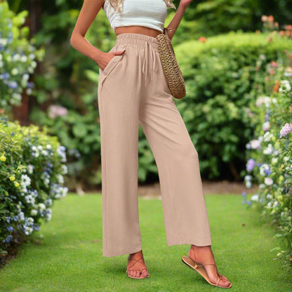 Laoise™ | High-Waisted Elastic Trousers