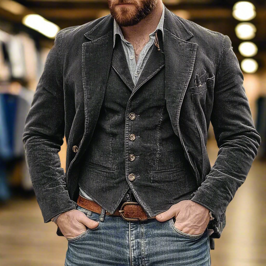 Patricio™ | Vintage Blazer en Vest Set