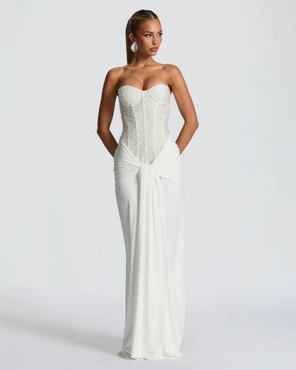  Romy™ | Sequin Strapless Maxi Dress