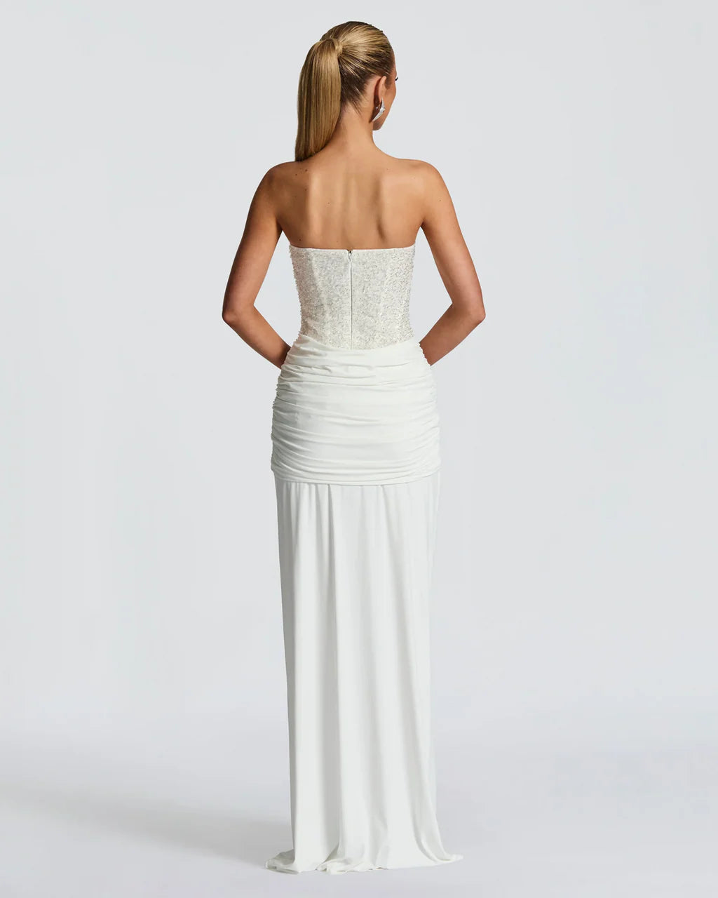  Romy™ | Sequin Strapless Maxi Dress