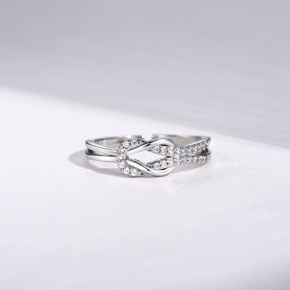 To My Best Friend 'Sisters By Heart' Knoop Ring
