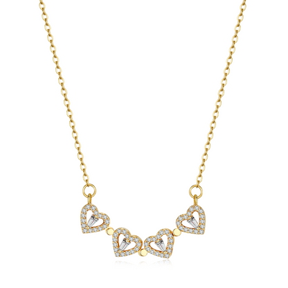 LYNN & CO | KlaverHarten Ketting - PRACHTIG & AUTHENTIEK